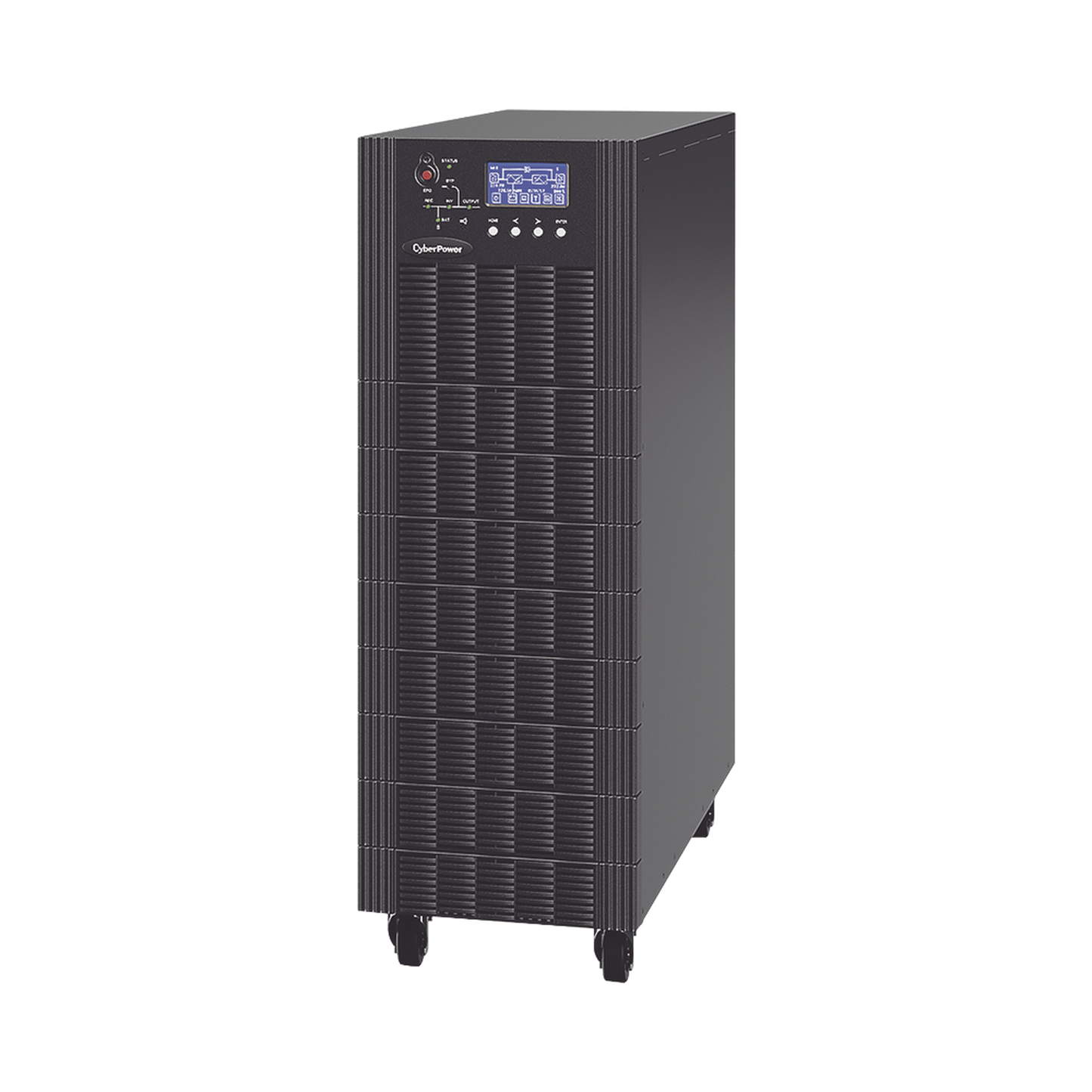 UPS Trifásico de 20 kVA/18 kW, Topología Online Doble Conversión, Voltaje de 208/220 Vca de L-L, Respaldo de 10 Minutos al 100% de Carga, Incluye Módulo y Banco de Baterías