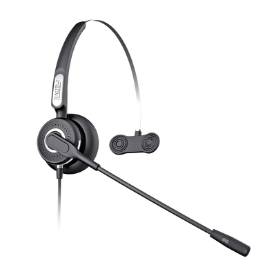 Diadema Con Tecnología Antishock Para Teléfonos Ip Fanvil Y Polycom Micrófono De Cancelación De Ruido Y Cable Resistente A Jaloneos