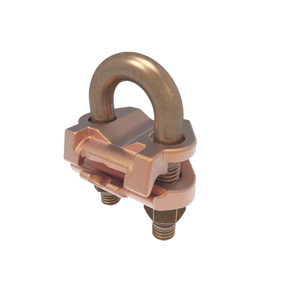 Conector Mecánico Para Cable Calibre 2/0 Awg A 250 Kcmil / Paralelo O 90° A Tubo De 3/8" O Varilla De 5/8" - 3/4".