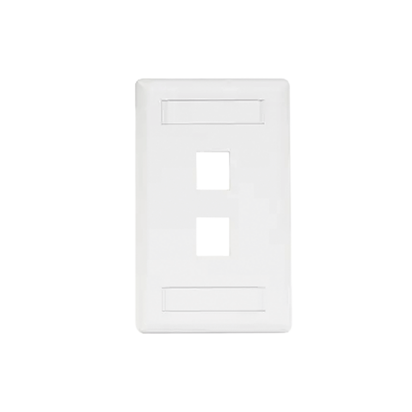 Placa Frontal para 2 Puertos Teléfono/Datos/Multimedia/ Color Blanco.