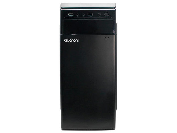 Gabinete Media Torre Quaroni Atx, Micro Atx, Mini Itx/2usb 2.0 1usb 3.0/usb 3.0/fuente 500 W/negro