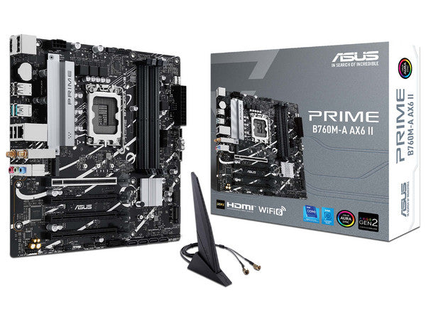Mb Asus B760 Intel S-1700 14a Gen /4x Ddr5 5600 /hdmi /dp /3x M.2 /2x Usb 3.2 /wifi 6/bluetooth /micro Atx /gama Media
