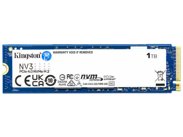 Unidad De Estado Solido Kingston Interno Snv3s Nv3 1tb M.2 2280 Nvme Pcie Gen 4x4 Lect.6000/escrit.4000 Mb/s Pc/laptop/mini Pc Snv3s/1000g