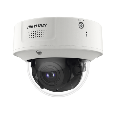 Domo Ip 4 Megapixel / Lente Mot. 2.8 A 12 Mm / 40 Mts Ir Exir / Ik10 / Ip67 / H.265+ / Wdr 140 Db / Captura Facial / Deepinview / Búsqueda Por Atributos / 2 Micrófonos Integrados / Micro Sd
