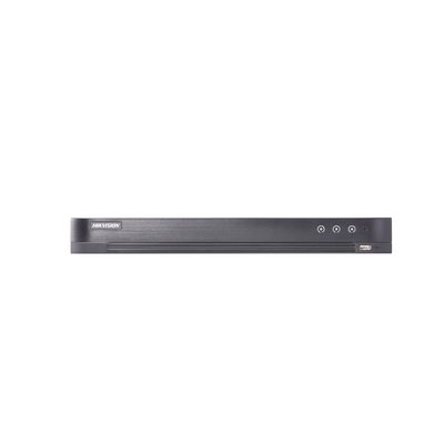 (acusense / Evita Falsas Alarmas) Dvr 4k / 16 Canales Turbohd + 16 Canales Ip / Detección De Rostros / 2 Bahía De Disco Duro / Audio Por Coaxitron / Salida De Vídeo En 4k