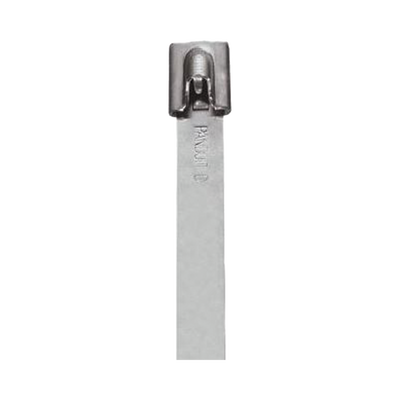 Cincho StrongHold de Acero Inoxidable Tipo 304, 521mm largo x 10.5 mm ancho, Color Metálico, Paquete de 50pz