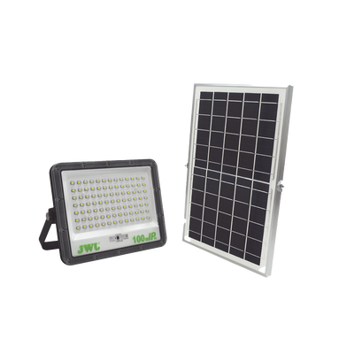 Reflector de 100 W con Panel Solar / Batería 3.2 V CD / T.C.C. 6 500 K / IP66.