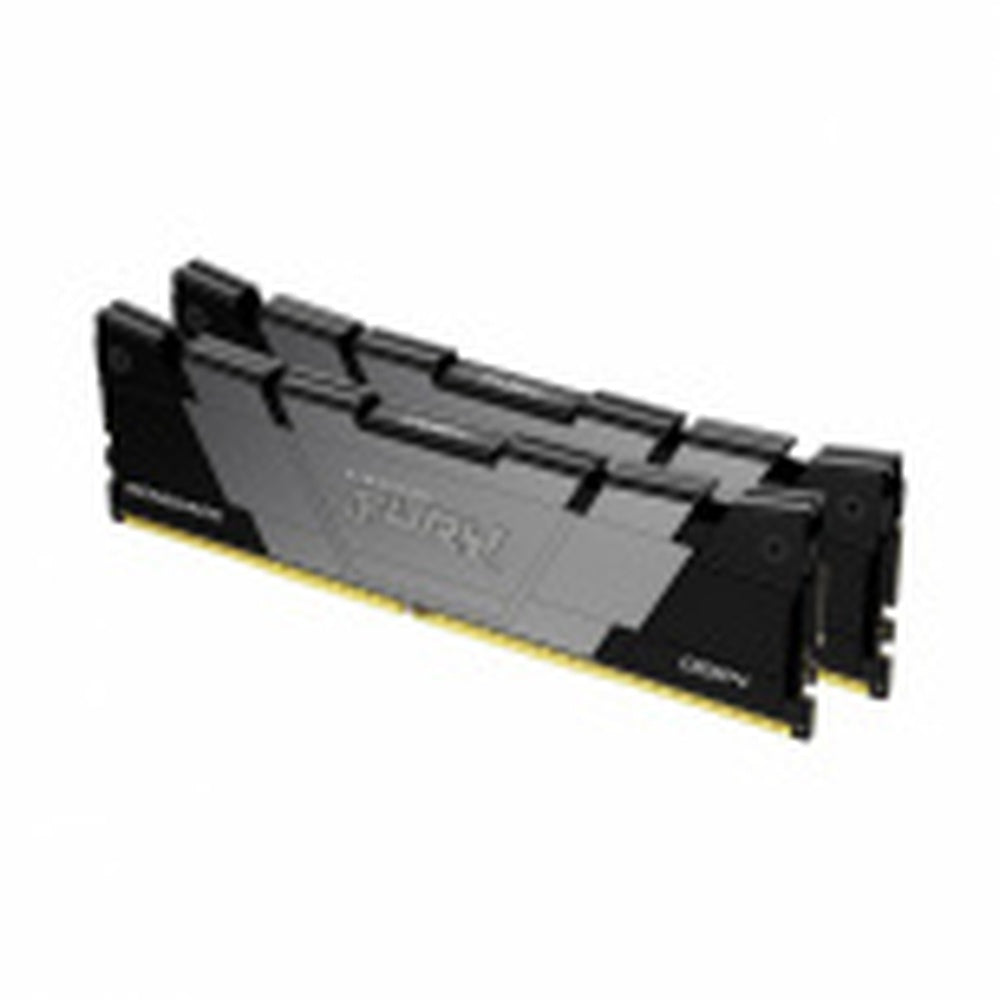 Memoria Ram Kingston Dimm Ddr4 32gb 2x16gb 3200mt/s Fury Renegade Black Xmp Cl16 288pin 1.35v C/disipador De Calor P/pc/gamer/alto Rendimiento Kit 2 Kf432c16rb12k2/32