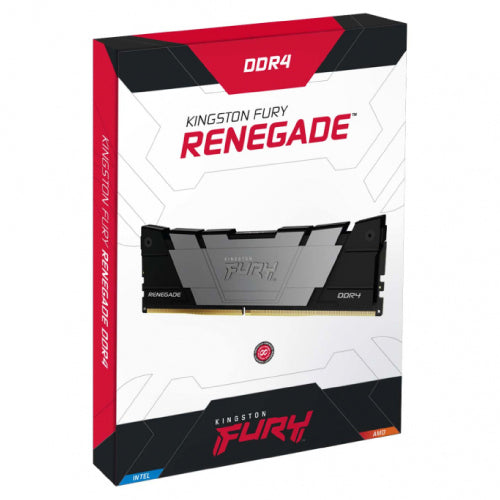Memoria Ram Kingston Dimm Ddr4 16gb 3200mt/s Fury Renegade Black Xmp Cl16 288pin 1.35v C/disipador De Calor P/pc/gamer/alto Rendimiento Kf432c16rb12/16