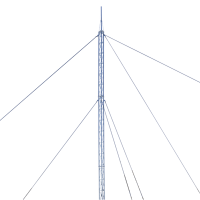 Kit De Torre Arriostrada De Techo De 18 M Con Tramo Stz30 Galvanizado Electrolítico (no Incluye Retenida).