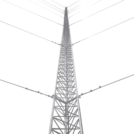 Kit de Torre Arriostrada de Piso de 18 m Altura con Tramo STZ45 Galvanizado Electrolítico (No incluye retenida).