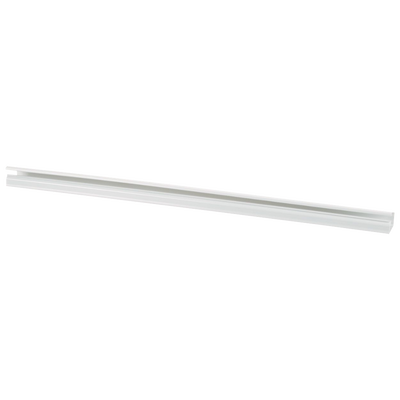 Canaleta LD10 de PVC rígido, con cinta adhesiva para instalación sin herramientas, de 38.4 x 24 x 1828.8 mm, Color Blanco