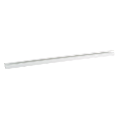 Canaleta LD10 de PVC rígido, con cinta adhesiva para instalación sin herramientas, de 38.4 x 24 x 1828.8 mm, Color Blanco