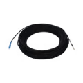 Rollo de Fibra Óptica Drop Redonda G657A2 Monomodo Simplex de 100 Metros con Conectores SC/UPC-SC/UPC para Instalaciones Aéreas o a la Intemperie