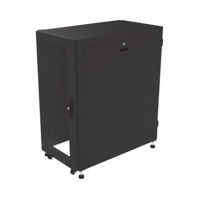 Gabinete Profesional para Telecomunicaciones de 24UR, 600 mm de Ancho x 1000 mm de Profundidad, Se envía el Gabinete Armado.