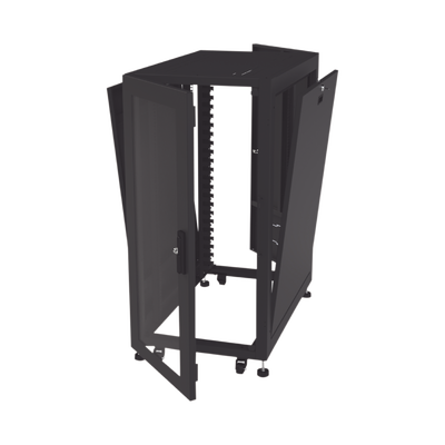 Gabinete Profesional para Telecomunicaciones de 24UR, 600 mm de Ancho x 1000 mm de Profundidad, Se envía el Gabinete Armado.