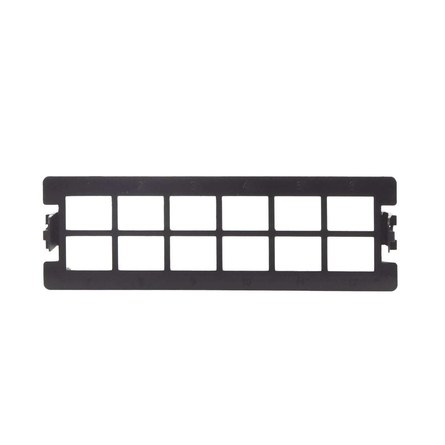 Placa acopladora vacía para Distribuidor de Fibra Óptica LP-ODF-8024, acepta 12 acopladores SC simplex o 12 acopladores LC Duplex, color negro