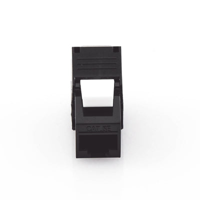 Módulo Jack Keystone Cat5e (toolless), con terminación en ángulo 180 º Color Negro, Compatible con Faceplate y Patchpanel Linkedpro