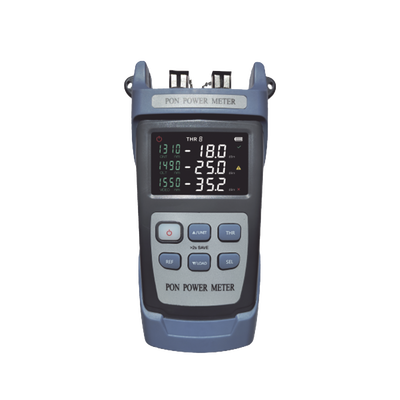 Medidor De Potencia Óptica (opm) Para Fibra Óptica En Redes Fttx / Soporta 3 Longitudes De Onda: 1310nm , 1490nm Y 1550nm / Rango De Medición De -40 A 25dbm