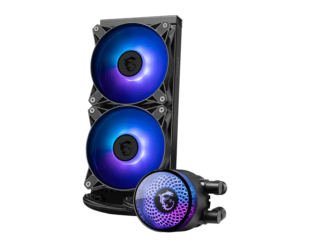 Disipador De Enfriamiento Liquido Msi Mag Coreliquid A12 240 / Black/ 240mm / Intel ,1700, 1851 / Amd Am5, Am4 / Rgb
