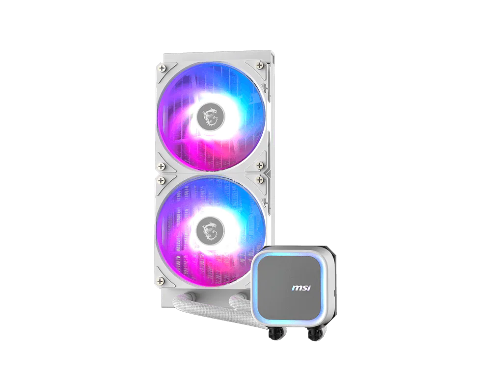 Disipador De Enfriamiento Liquido Ms Mag Coreliquid A13 240 / White/ 240mm / Intel ,1700, 1851 / Amd Am5, Am4 / Rgb