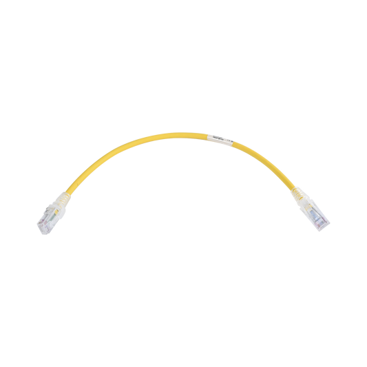 Patch Cord MC6 Modular Cat6 UTP, CM/LS0H, 1ft, Color Amarillo
