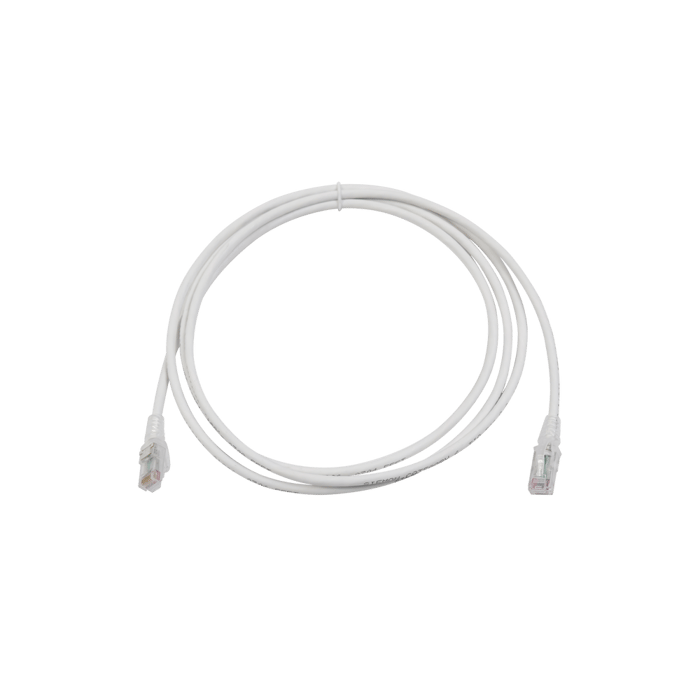 Patch Cord MC6 Modular Cat6 UTP, CM/LS0H, 7ft, Color Blanco, Versión Bulk (Sin Empaque Individual)