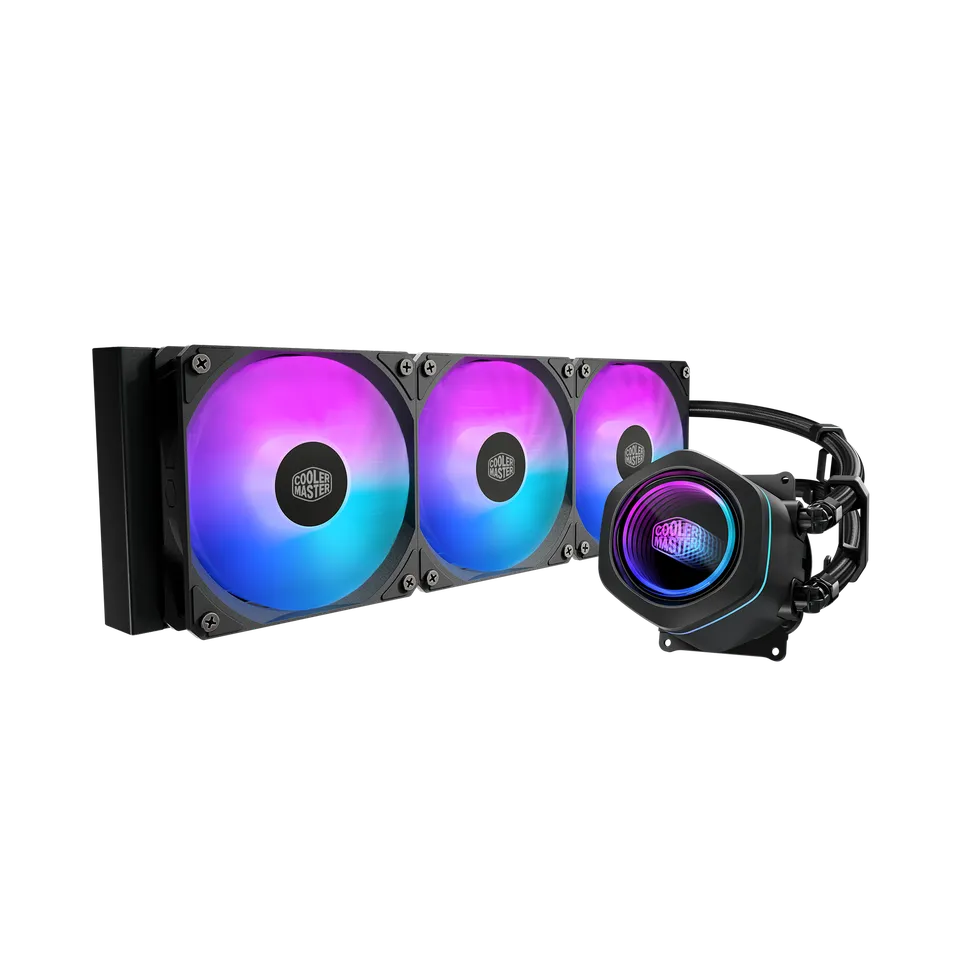 Disipador De Enfriamiento Liquido Cooler Master Masterliquid Serie Core Nex 360 / Argb / Negro / Gamer
