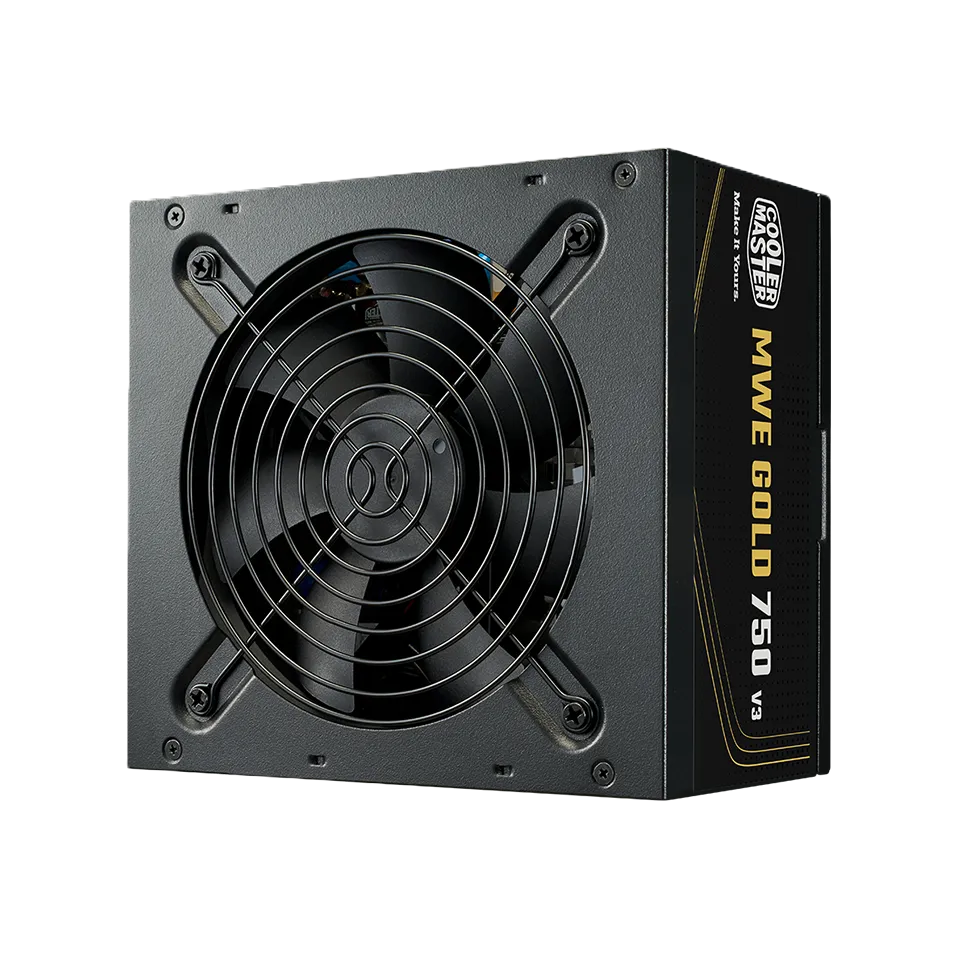Fuente De Poder Cooler Master 750w / Blanco / Mwe V3 Atx 3.1 / 80plus Gold Certificada / No Modular / Gamer