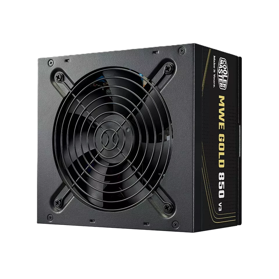 Fuente De Poder Cooler Master 850w / Blanco / Mwe V3 Atx 3.1 / 80plus Gold Certificada / No Modular / Gamer