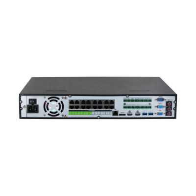 Nvr/ Dahua/ Dhi-nvr5416-16p-ei/ 16 Canales Ip 4k Con Tecnologia Acupick Y Wizsense,16 Ptos Poe, 8 Epoe,y 4 Bahias P/discos Duros. Incluye Canales Con Reconocimiento Facial, Smd Plus, Soporte P