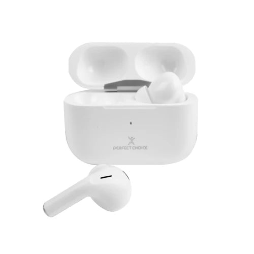 Audifonos Perfect Choice Tws Enc Con Carga Inalambrica Nesh Blanco