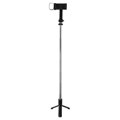 Baston Tripie Plegable Con Luz Led, Selfie Stick Selfix Con Lampara. Bluetooth Perfect Choice