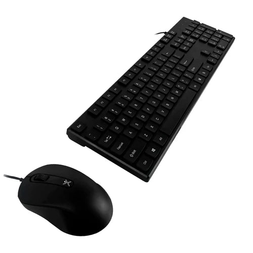 Kit De Teclado Y Mouse Alambrico Conector Usb Perfect Choice - Negro