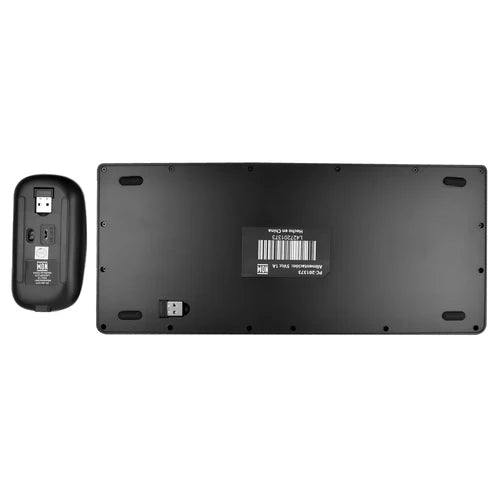 Kit De Teclado Y Mouse Regargable Inalambrico Negro Zebrary Perfect Choice