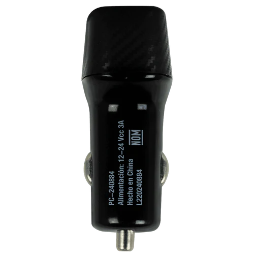Adaptador De Corriente Para Auto Usb Y Tipo C Perfect Choice Negro
