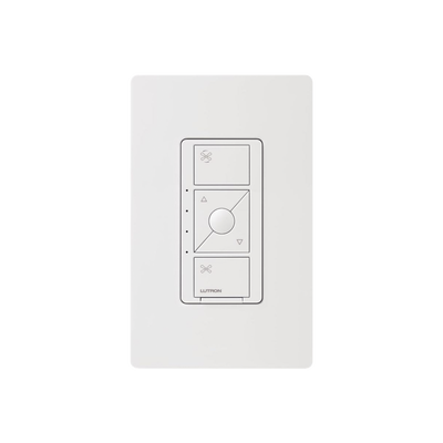 (Caseta Wireless) Control de velocidad inalámbrico para ventilador de techo, un solo polo.