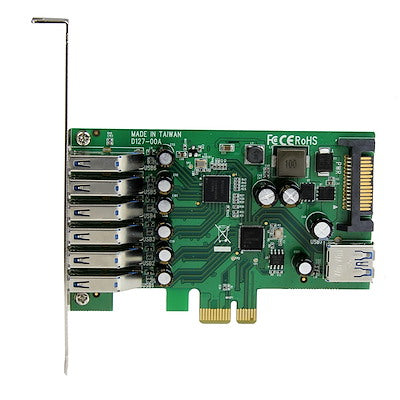 Tarjeta Pci Express De 7 Puertos Usb 3.0 Con Perfil Bajo O Completo - Startech.com Mod. Pexusb3s7