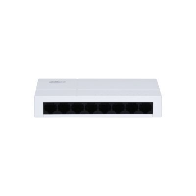 Switch/ Dahua/ Pfs3008-8gt-l/ Switch De Escritorio 8 Puertos/ Gigabit Ethernet/ 10/100/1000/ DiseÑo Compacto/ Capa 2/ Switching 16 Gbps/ Velocidad De Reenvio De Paquetes11.9 Mbps/ Negro