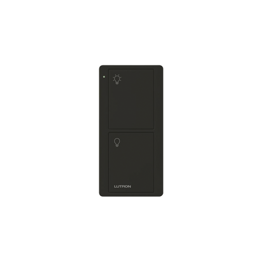 Control remoto PICO 2 botones encender/apagar, color negro, complemente con un switch on/off, Caseta, RA2, RadioRa2