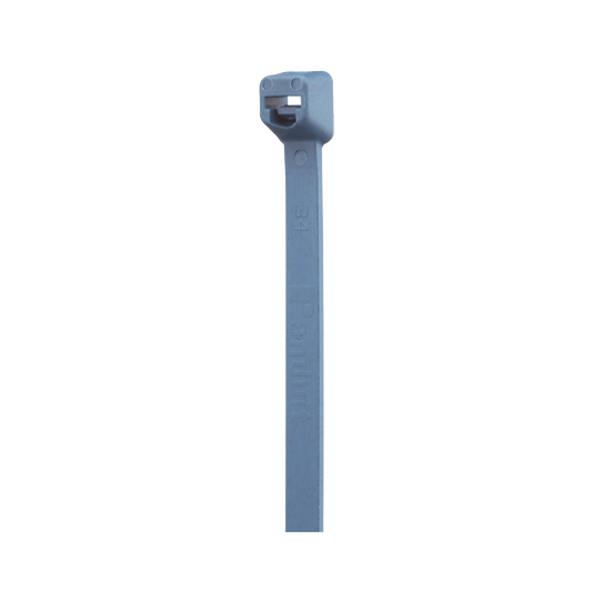 Cincho Pan-Ty™ 203mm Largo x 3.4mm ancho,  Intermedio de Nylon 6.6 y Metal Detectable, Color Azul. 100 Piezas.