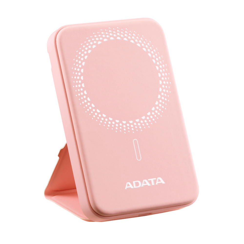 Bateria De Respaldo Adata Power Bank MagnÉtico R050 5000 Mah Usb -c Carga InalÁmbrica Color Rosa (pr050-11pk)