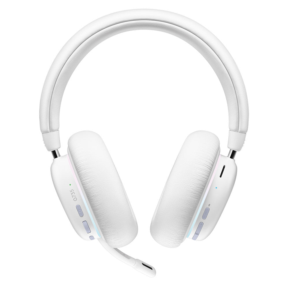 Audifonos Gaming Logitech G735 Rgb Inalambrico Recargable Tipo-c Hasta 56hrs De Uso Blanco