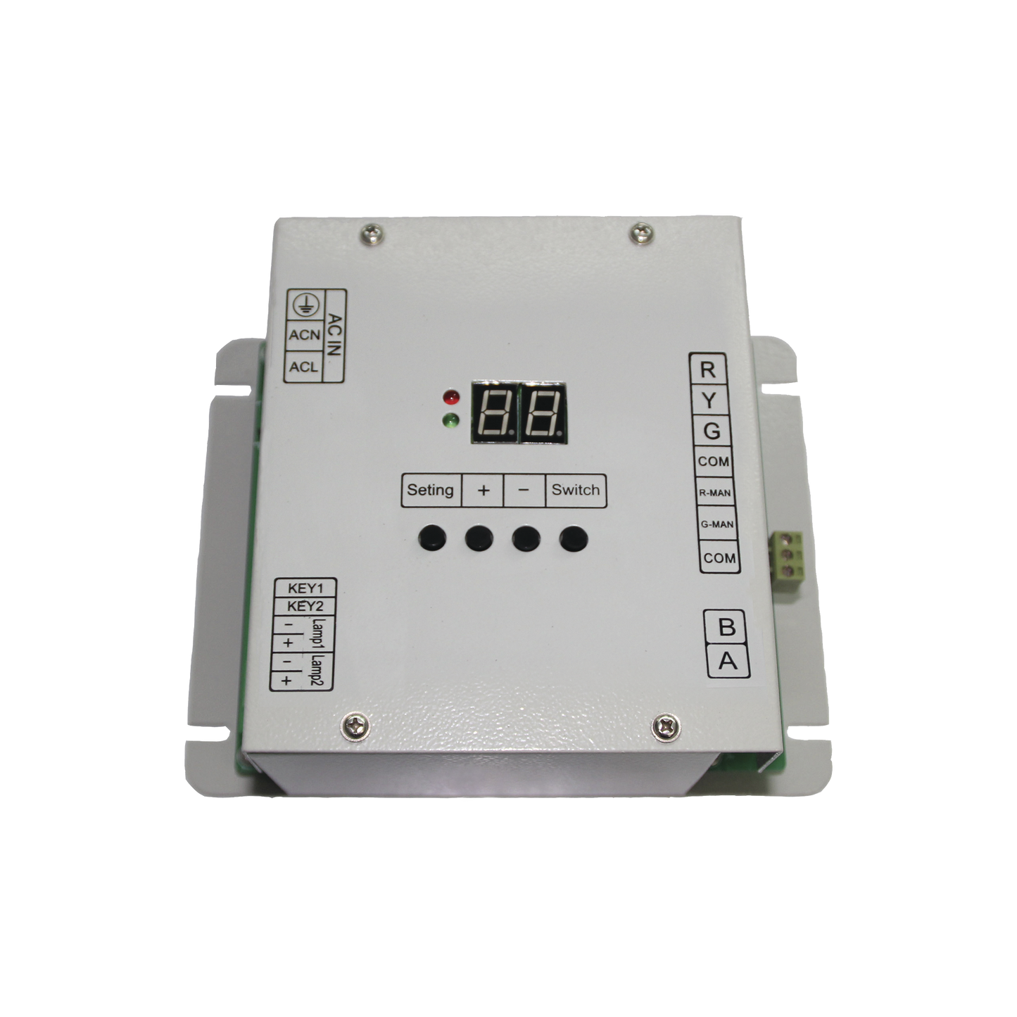 Controlador D / Tráfico P / Cruce Peatonal / 5 Salidas / Con Gabinete.