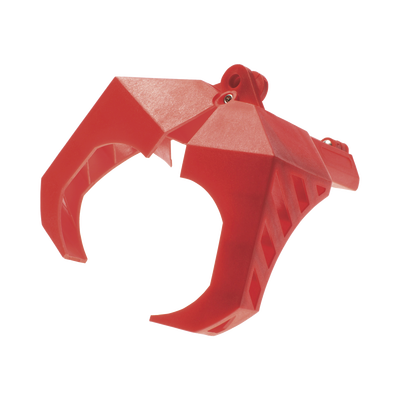 Dispositivo De Bloqueo Loto Para Válvulas De Bola, Para Diámetros De De 1.5 A 2" Y Longitud De Mango Hasta 7.5", Color Rojo
