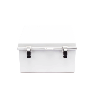 Gabinete De Plástico Abs, Uso En Intemperie Ip66 (300 X 300 X 180 Mm) Cierre Por Broche Inoxidable Y Permite Cerrado Con Candado Y Llave (perno 5mm) No Incluido