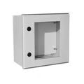 Gabinete De Poliéster Ip65 Puerta Transparente, Uso En Intemperie (400 X 400 X 200 Mm) Con Placa Trasera Interior De Plástico (incluye Chapa Y Llave).