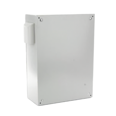 Gabinete Ventilado de Acero IP55 Uso en Exterior (600 x 800 x 300 mm) con Placa Trasera Interior Metálica y Compuerta Inferior Atornillable. Incluye Ventilador, Ventilas, filtros, Chapas y Llave T.