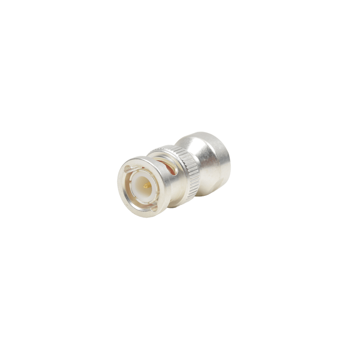 Adaptador UNIDAPT Hembra a BNC Macho. Plata / Oro / Teflón.