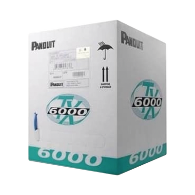 Bobina De Cable Utp 305 M. De Cobre, Tx6000™ Pannet, Reelex, Blanco, Categoría 6 Mejorado (23 Awg), Pvc (cmr, Riser), De 4 Pares